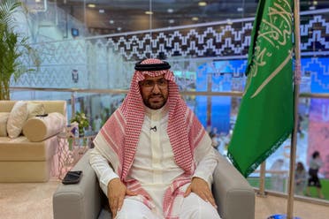 Fahd Hamidaddin, CEO of Saudi Tourism Authority, is seen during an interview with Reuters at the Arabian travel market exhibition in Dubai trade Center, in Dubai. (Reuters)