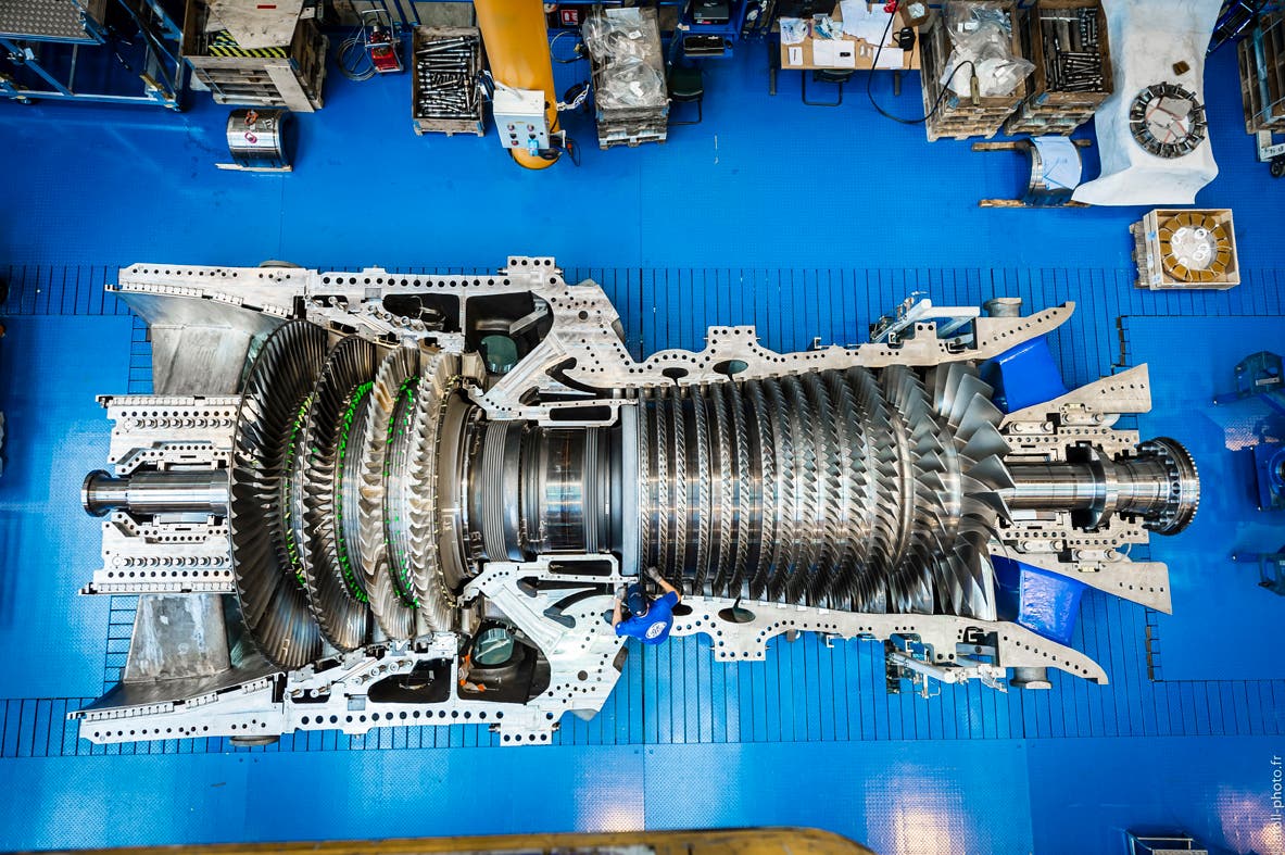Hydrogen gas turbine. (Image: General Electric)