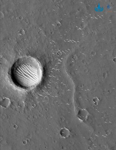 صورة كان قد التقطها تشورونغ  في مارس الماضي لسطح المريخ