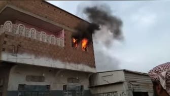 فيديو.. قصف حوثي يشعل حريقاً بمنزل مواطن غرب اليمن
