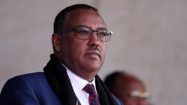 Ethiopia's Deputy Prime Minister Demeke Mekonnen watches a live transmission of the Ethiopian ETRSS-1 Satellite launch into space at the Entoto Observatory and Research Center on the outskirts of Addis Ababa, Ethiopia December 20, 2019. REUTERS/Tiksa Negeri