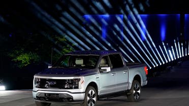 The Ford F-150 Lightning is unveiled, May 19, 2021, in Dearborn, Mich. (AP)