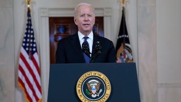 President Joe Biden speaks about a ceasefire between Israel and Hamas, May 20, 2021 (AP)