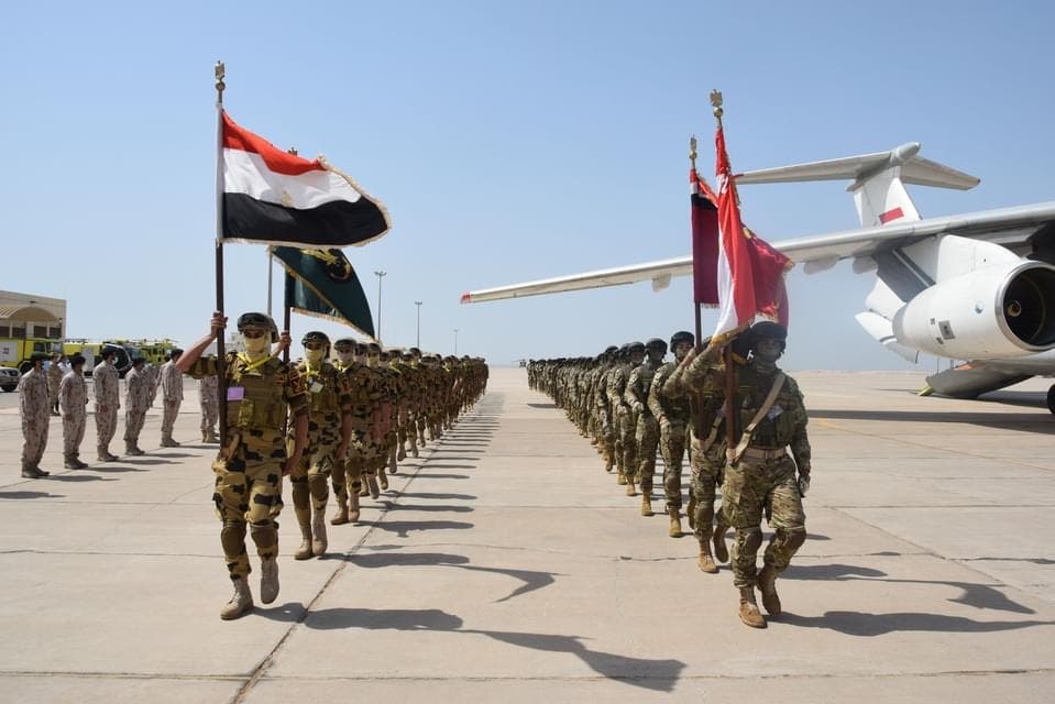 قوات مصرية مشاركة في التدريبات