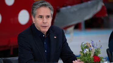 US Secretary of State Antony Blinken speaks during a press conference at the Kangerlussuaq Airport in Greenland, May 20, 2021. Saul Loeb/Pool via REUTERS