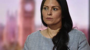 Britain's Home Secretary Priti Patel appears on BBC TV's The Andrew Marr Show in London, Britain May 23, 2021. (Reuters)