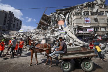 ركام ودمار في غزة (أرشيفية من فرانس برس)