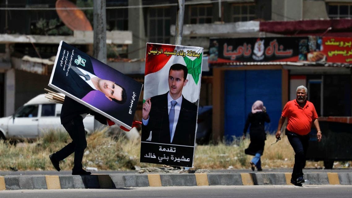 ملصق انتخابي للأسد