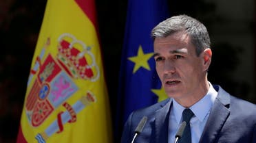 Spain's Prime Minister Pedro Sanchez attends a news conference at the Moncloa Palace in Madrid, Spain, May 18, 2021. Manu Fernandez/Pool via REUTERS/File Photo