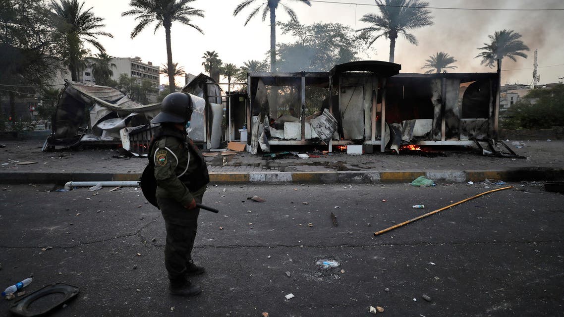القوات الأمنية في بغداد (فرانس برس)