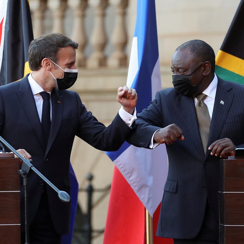 Visiting South Africa, France’s Macron pledges coronavirus vaccine help