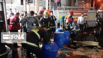 در ادامه انفجار‌های سریالی؛ 12 آتش‌نشان در آتش‌سوزی انبار الکل اهواز مصدوم شدند