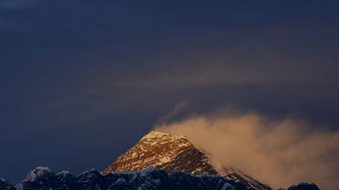 Light illuminates Mount Everest, during sunset in Solukhumbu District also known as the Everest region, November 30, 2015. (File Photo: Reuters)
