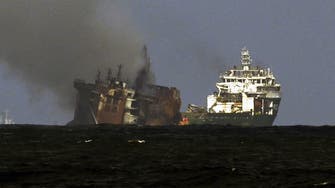 Sri Lanka probes possible oil slick off sinking ship