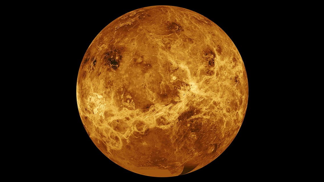 FILE PHOTO: Data from NASA's Magellan spacecraft and Pioneer Venus Orbiter is used in an undated composite image of the planet Venus. NASA/JPL-Caltech/Handout via REUTERS. THIS IMAGE HAS BEEN SUPPLIED BY A THIRD PARTY./File Photo