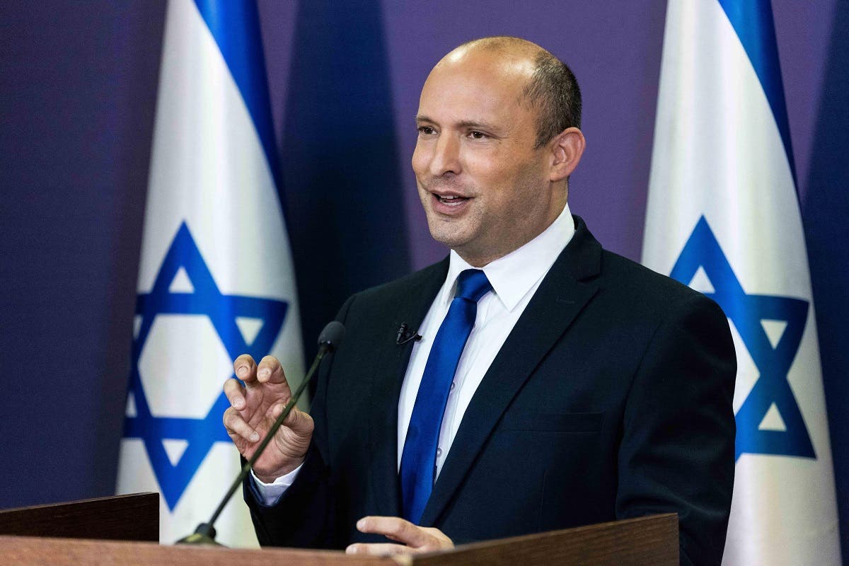 A file photo shows Naftali Bennett at the Knesset in Jerusalem, on May 30, 2021. (Yonatan Sindel/Pool/AFP)