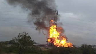آتش‌سوزی در تاسیسات نفتی منطقه بورومی اهواز