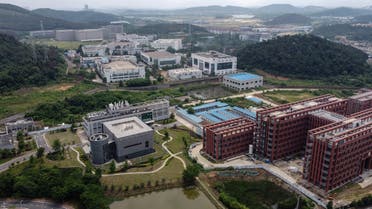 This aerial view shows the P4 laboratory (L) on the campus of the Wuhan Institute of Virology in Wuhan in China's central Hubei province on May 27, 2020. Opened in 2018, the P4 lab conducts research on the world's most dangerous diseases and has been accused by some top US officials of being the source of the COVID-19 coronavirus pandemic. China's foreign minister on May 24 said the country was open to international cooperation to identify the source of the disease, but any investigation must be led by the World Health Organization and free of political interference.