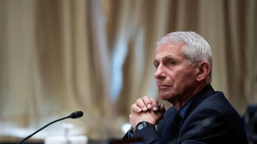 Dr. Anthony Fauci, director of the National Institute of Allergy and Infectious Diseases, listens during a Senate Appropriations Labor, Health and Human Services Subcommittee hearing in Washington, US, May 26, 2021. (Reuters)