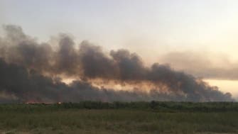سه هزار هکتار از تالاب هورالعظیم در جنوب غرب ایران دچار آتش‌سوزی شد