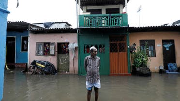 2019-09-A man stands in a flooded road during a wet day in Colombo, Sri Lanka September 25, 2019. (File photo: Reuters)