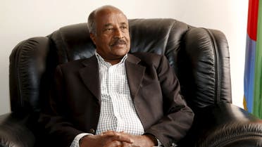 Eritrea's Foreign Minister Osman Saleh Mohammed speaks during a Reuters interview inside his office in the capital Asmara, February 19, 2016. Picture taken February 19, 2016. To match Insight ERITREA-DIPLOMACY/ REUTERS/Thomas Mukoya