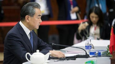 China’s Foreign Minister Wang Yi speaks to foreign ministers of the Association of South East Asian Nations (ASEAN) in Vientiane, Laos. (File photo: Reuters)