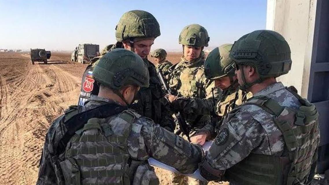 دورية روسية تركية مشتركة في سوريا 