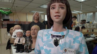 Humanoid robot Grace, developed by Hanson Robotics and designed for the healthcare market to interact and comfort the elderly and isolated people, especially those suffering during the coronavirus disease (COVID-19) pandemic, is seen at the company's lab in Hong Kong, China June 8, 2021. (File photo: Reuters)