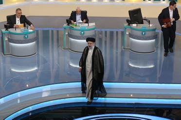 ابراهيم رئيسي خلال المناظرة