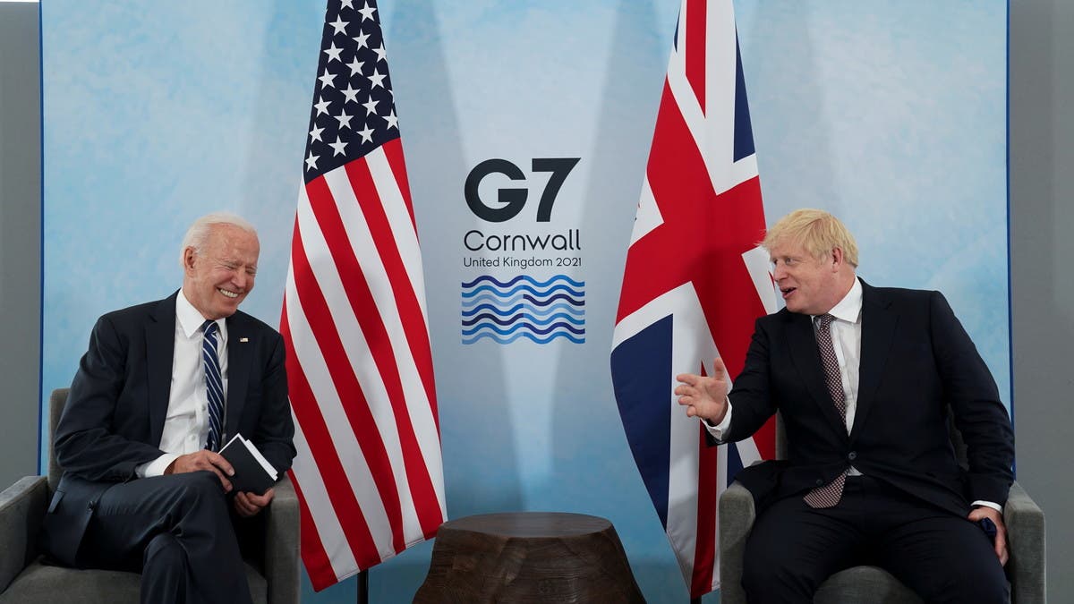 UK PM Johnson, US President Biden Meet On Ahead Of G7 Summit In Cornwall