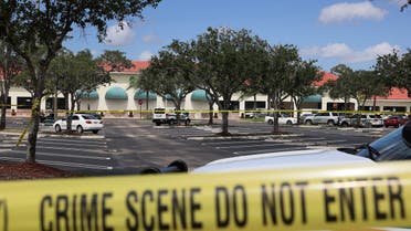  Palm Beach County Sheriff’s crime scene tape is seen outside of a Publix supermarket where a woman, child and a man were found shot to death on June 10, 2021 in Royal Palm Beach, Florida. (File photo: AFP)