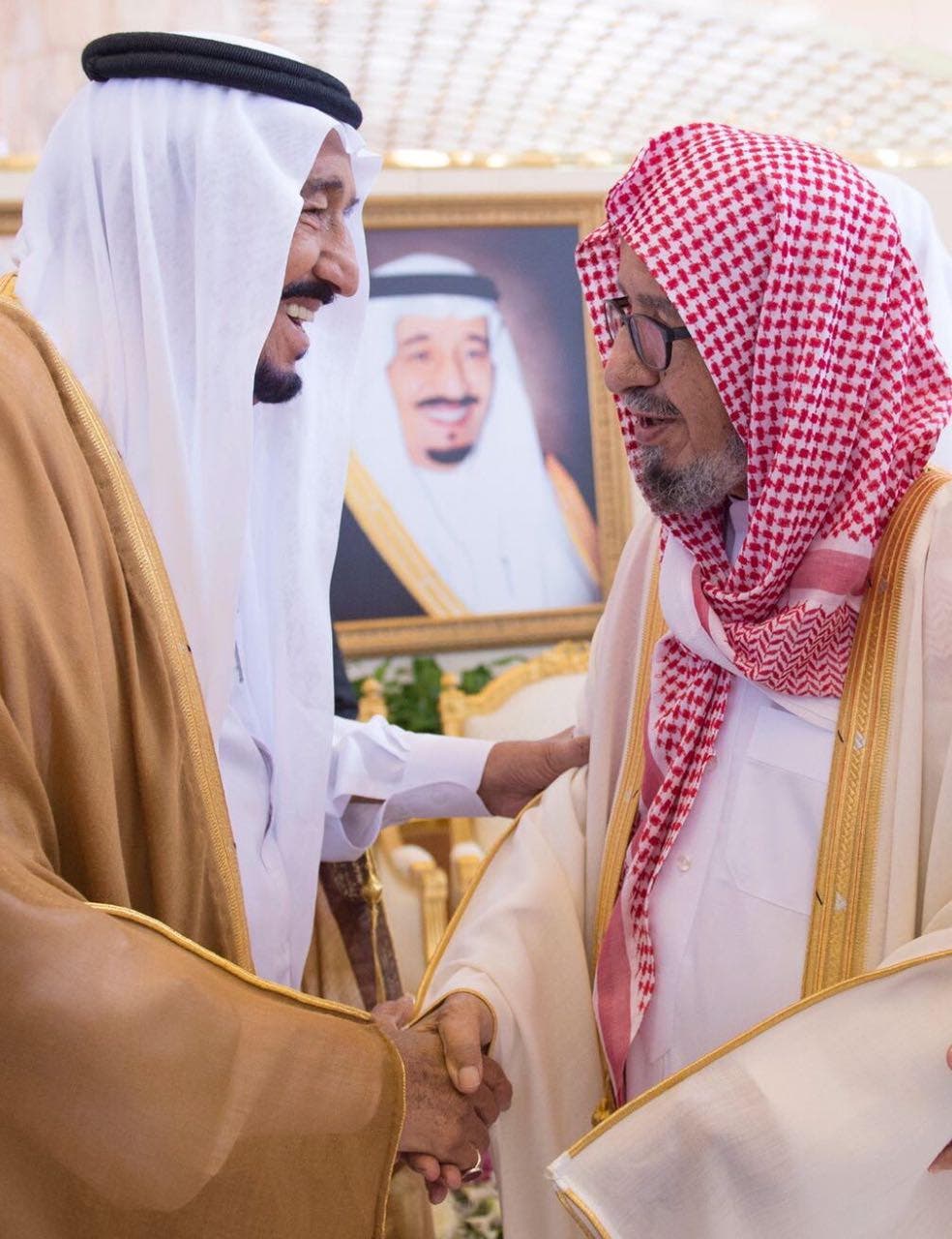 الملك سلمان مع الشتري