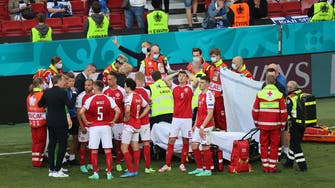 یورو2020ء:ڈنمارک کے فٹبالرایرکسن میچ کے دوران میں اچانک ڈھے پڑے!
