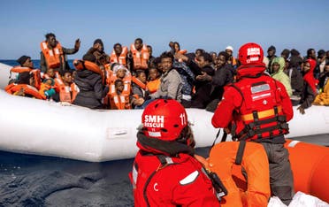 إنقاذ مهاجرين في البحر المتوسط (أرشيفية)