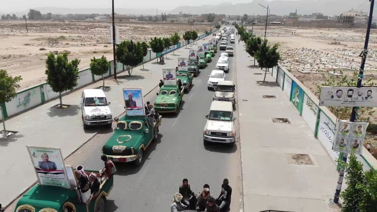 تشييع القيادي الحوثي حسين هديان في صعدة