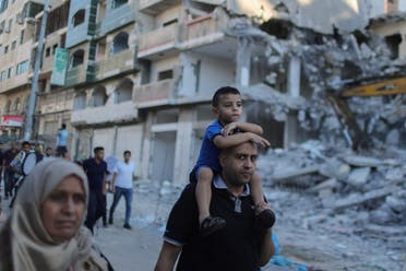 آثار القصف الإسرائيلي على غزة (أرشيفية من فرانس برس)