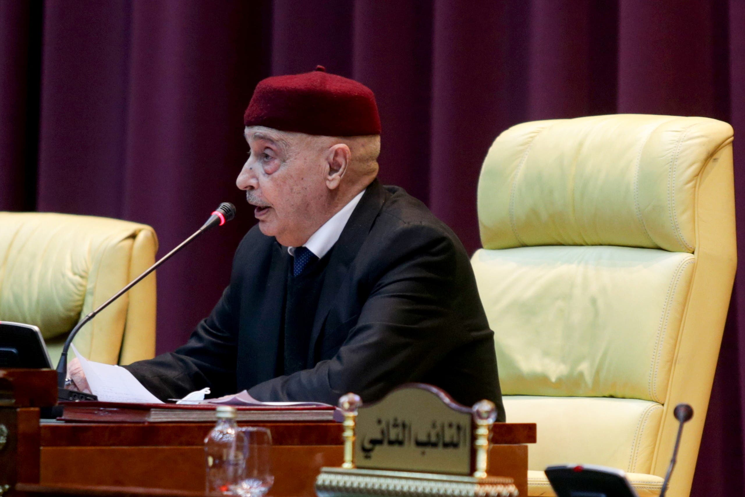 Aguila Saleh, Speaker of the Libyan Parliament (archive)