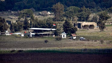 This picture taken from the Israel-annexed Golan Heights on February 15, 2021, shows the border fence with the Syrian governorate of Quneitra