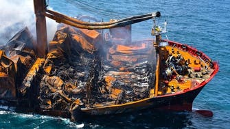 Fire-ravaged container ship sinks, prompting Sri Lankan pollution fear
