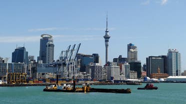A general view of the city centre skyline of Auckland in New Zealand is seen in this photograph taken on October 20, 2011 from a ferry boat in Auckland Harbour. (AFP)