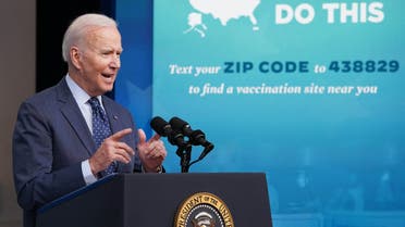 US President Joe Biden speaks on Covid-19 response and vaccinations in the South Court Auditorium of the Eisenhower Executive Office Building, next to the White House, in Washington, DC, on June 2, 2021. (File photo: AFP)