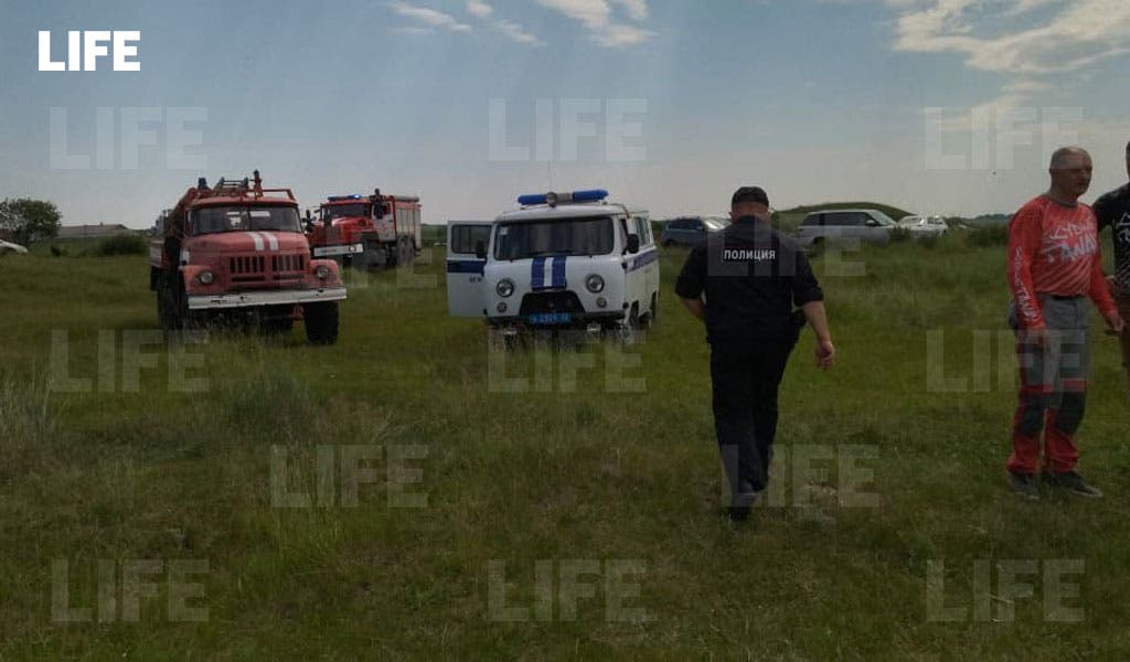 صورة نشرها موقع إخباري روسي لموقع تحطم الطائرة
