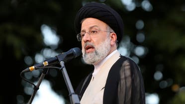 Then presidential candidate Ebrahim Raisi speaks during a campaign rally in Tehran, Iran June 15, 2021. (File photo: Reuters)