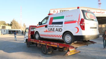 The United Arab Emirates on Monday sent 20 ambulances carrying essential emergency, security and safety equipment to the Gaza Strip through the Rafah Border Crossing. (WAM)