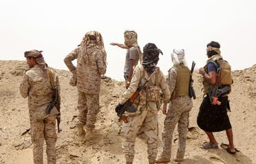 نیروهای ارتش یمن در استان مارب