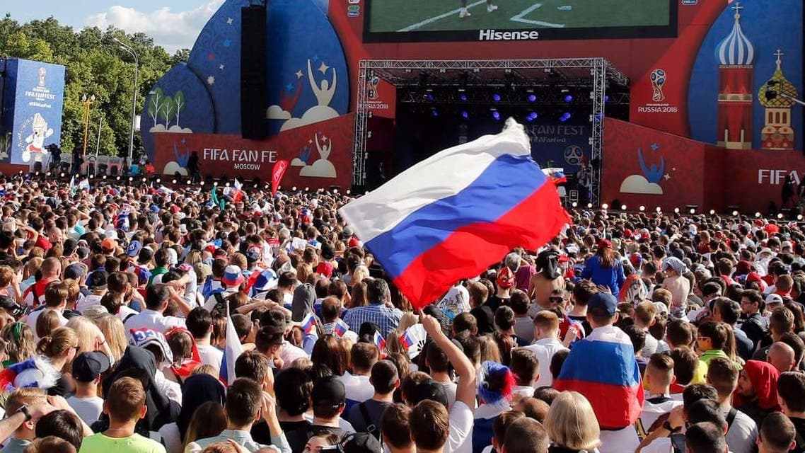 روسيا ساحة مشجعين