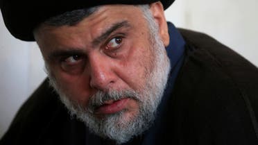 Iraqi Shi'ite cleric Muqtada al-Sadr attends Friday prayer at the Kufa mosque in Najaf, Iraq November 1, 2019. REUTERS/Alaa al-Marjani