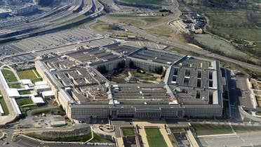 This file photo shows the Pentagon building in Washington, DC. The Pentagon announced Sunday it had conducted targeted air strikes against facilities used by Iran-backed militia groups on the Iraq-Syria border, which it said were authorized by President Joe Biden following ongoing attacks on US interests. (AFP)