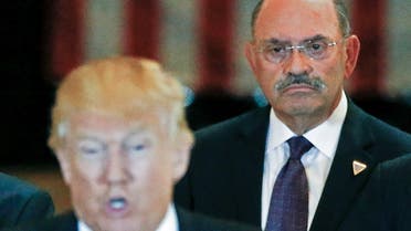 FILE PHOTO: Trump Organization chief financial officer Allen Weisselberg looks on as then-U.S. Republican presidential candidate Donald Trump speaks during a news conference at Trump Tower in Manhattan, New York, US, May 31, 2016. (File Photo: Reuters)